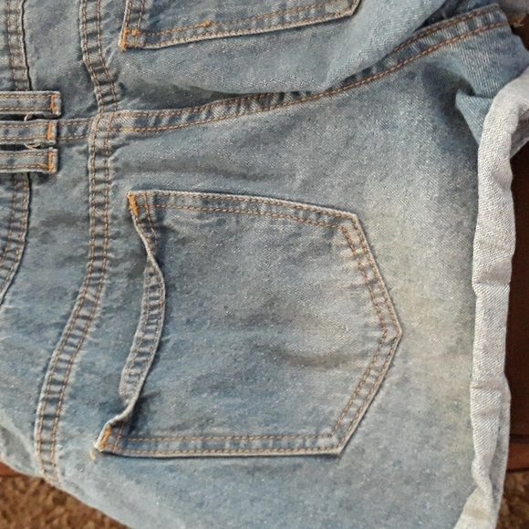 Denim Boulevard overalls denim shorts - Picture 5 of 7
